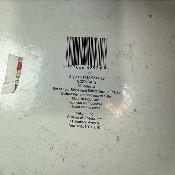 Sakura Cozy Cats Fiddestix Vintage Four Christmas Cats Mugs Dishwasher Safe - Picture 10 of 13